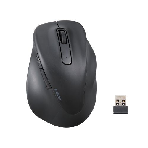 Elecom M-XGM30DBSKBK 5 Button Wireless Silent Mouse (M) - Black