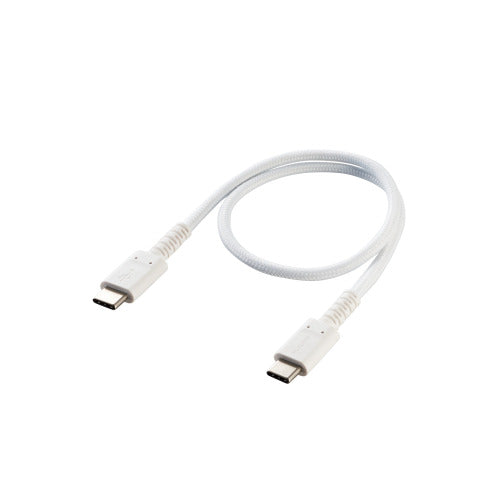Elecom MPA-CCS03PNWH USB C to C Cable PD 60W 0.3M (White)