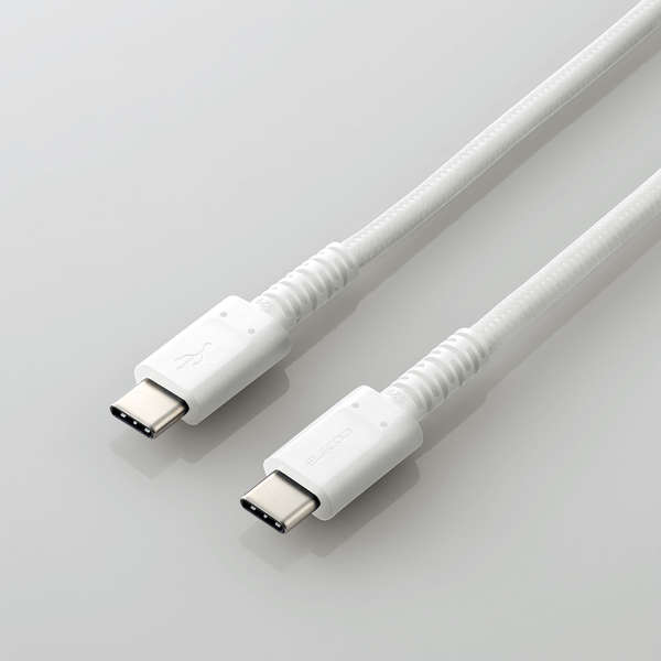 Elecom MPA-CCS12PNWH USB C to C CABLE PD CERTIFIED 1.2M (White)
