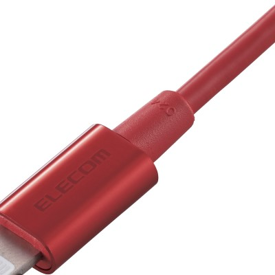 Elecom MPA-UALPS10 Durable Aluminium Connector 1m Lightning Cable (Red)