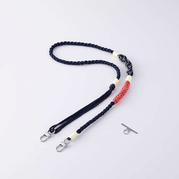 Elecom P-STSDH1KNNV Smartphone Shoulder Strap Knitted (Navy)