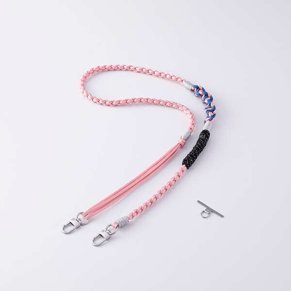 Elecom P-STSDH1KNPN Smartphone Shoulder Strap Knitted (Pink)