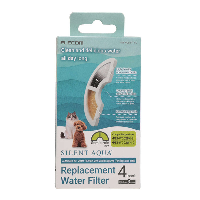 Elecom PET-WD02FT4-G Replacement Filter 4Pcs