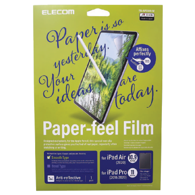 Elecom TB-APS109-W iPad Air 10.9-inch Paper Like Film (Smooth)