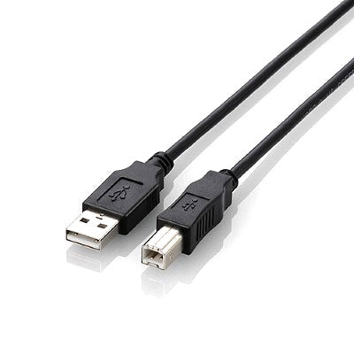Elecom U2C-BN50BK A-B Normal 5.0m USB 2.0 Cable (Black)