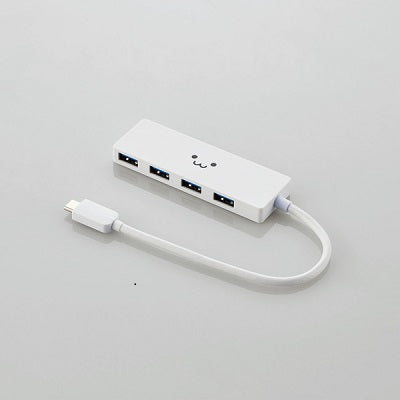 Elecom U3HC-A429BWF Ultra-thin Type-C to USB3.1 Gen1 4 Port