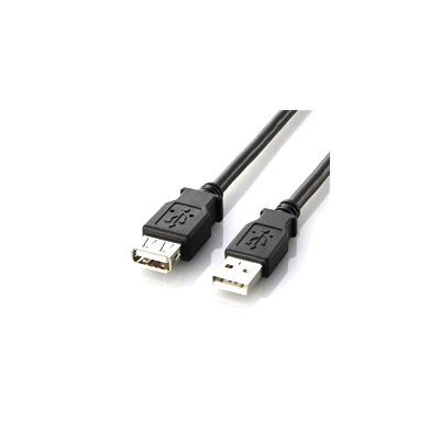 Elecom USB 2.0 Extension Cable [1.0M] (Black)