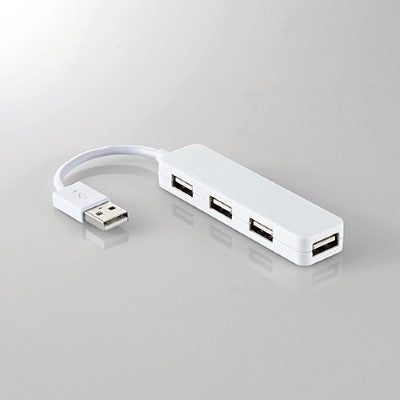 Elecom USB 2.0 HUB 4Port (White) (U2H-SN4NBWH)