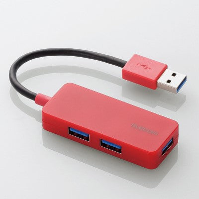 Elecom USB 3.0 HUB 3Port (Red)