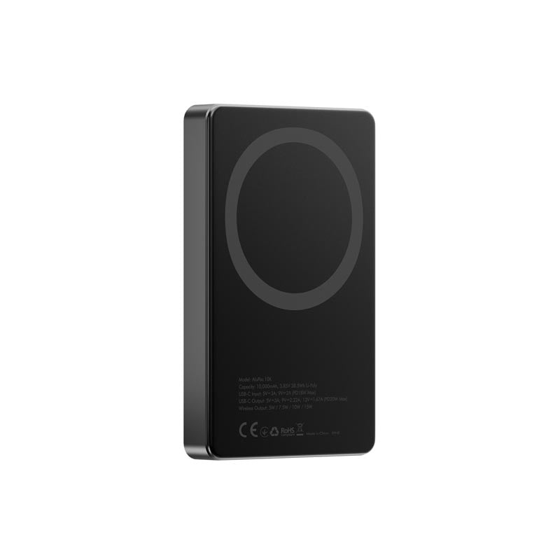 Energea Alupac 10000mAh Magnetic Wireless Power Bank (Gunmetal)