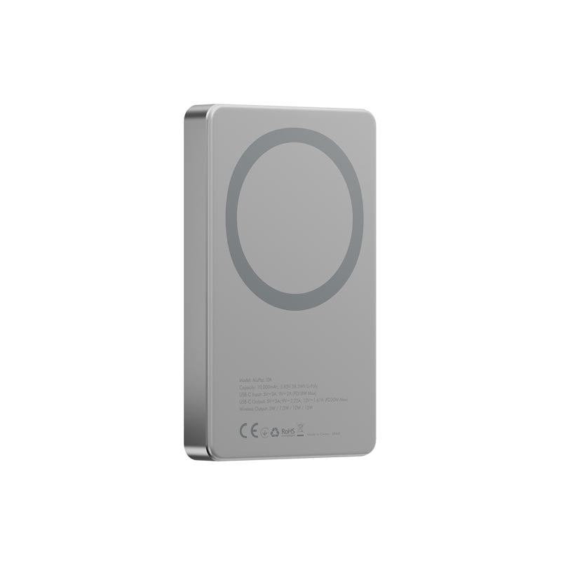 Energea Alupac 10000mAh Magnetic Wireless Power Bank (Titanium)