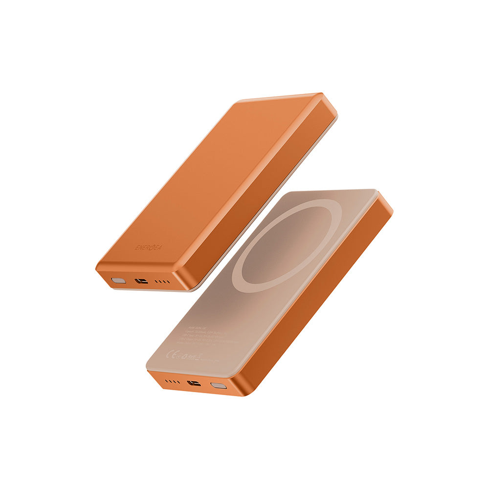 Energea Alupac 10K Ultra-Light Aluminium Magsafe Power Bank (Orange)