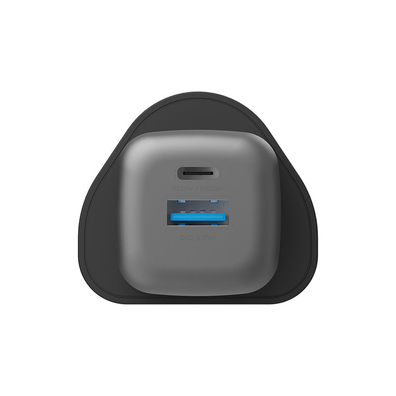 Energea Ampcharge Gan35 35W 1C+1A PD/PPS/QC3.0 Wall Charge (UK)
