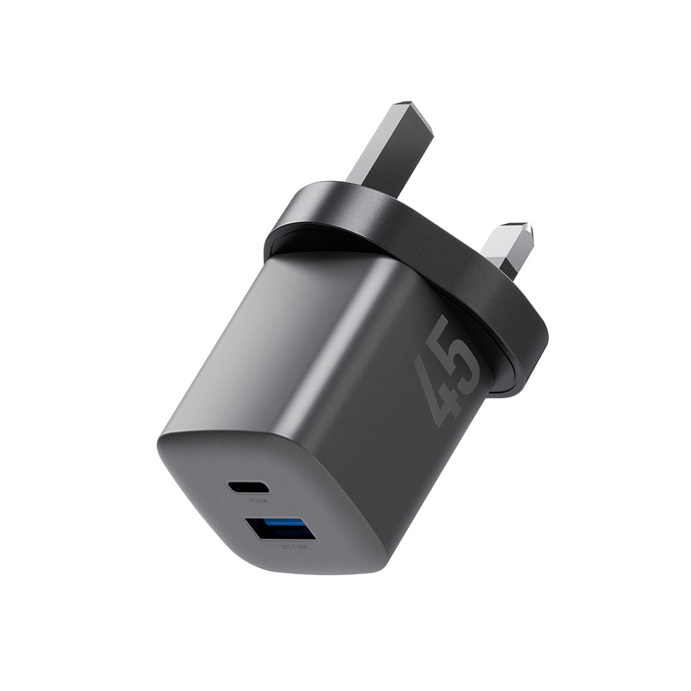 Energea AmpCharge Mini 45 1C1A GaN Wall Charger PD45W