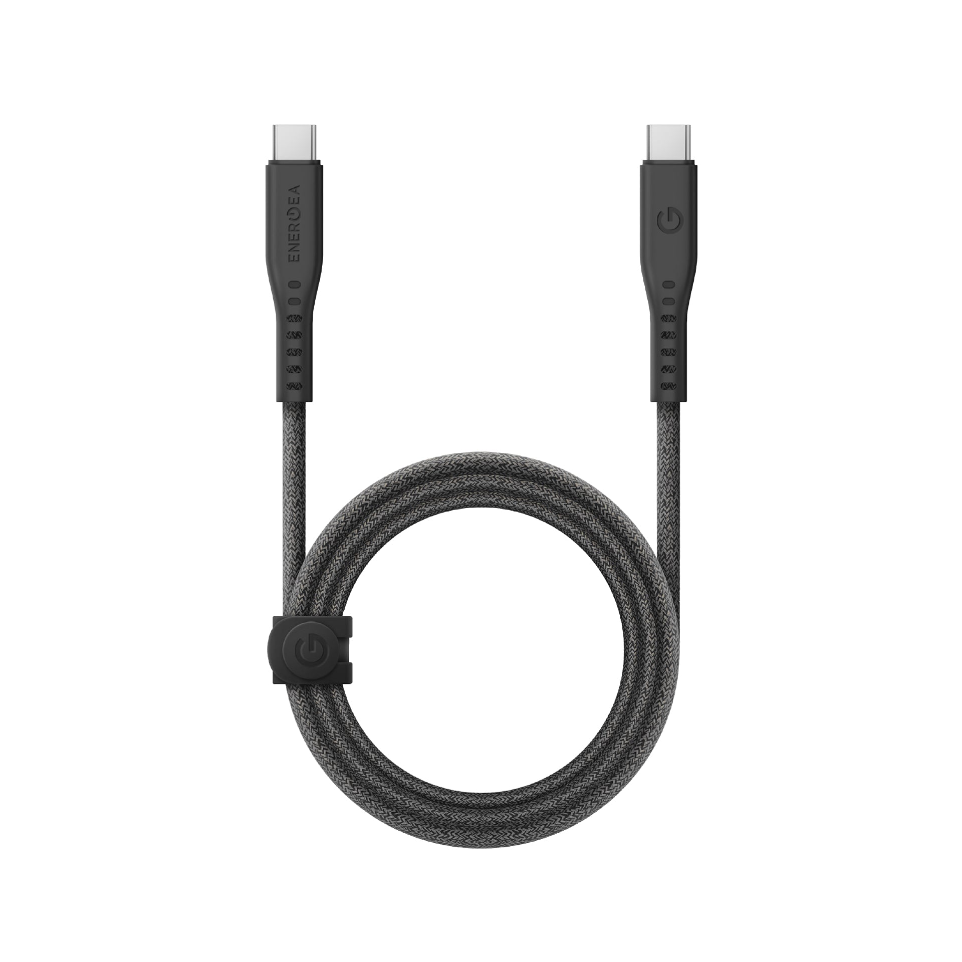 Energea Flow 240W USBC-C 1.5m Cable w Cable Tie (Black)