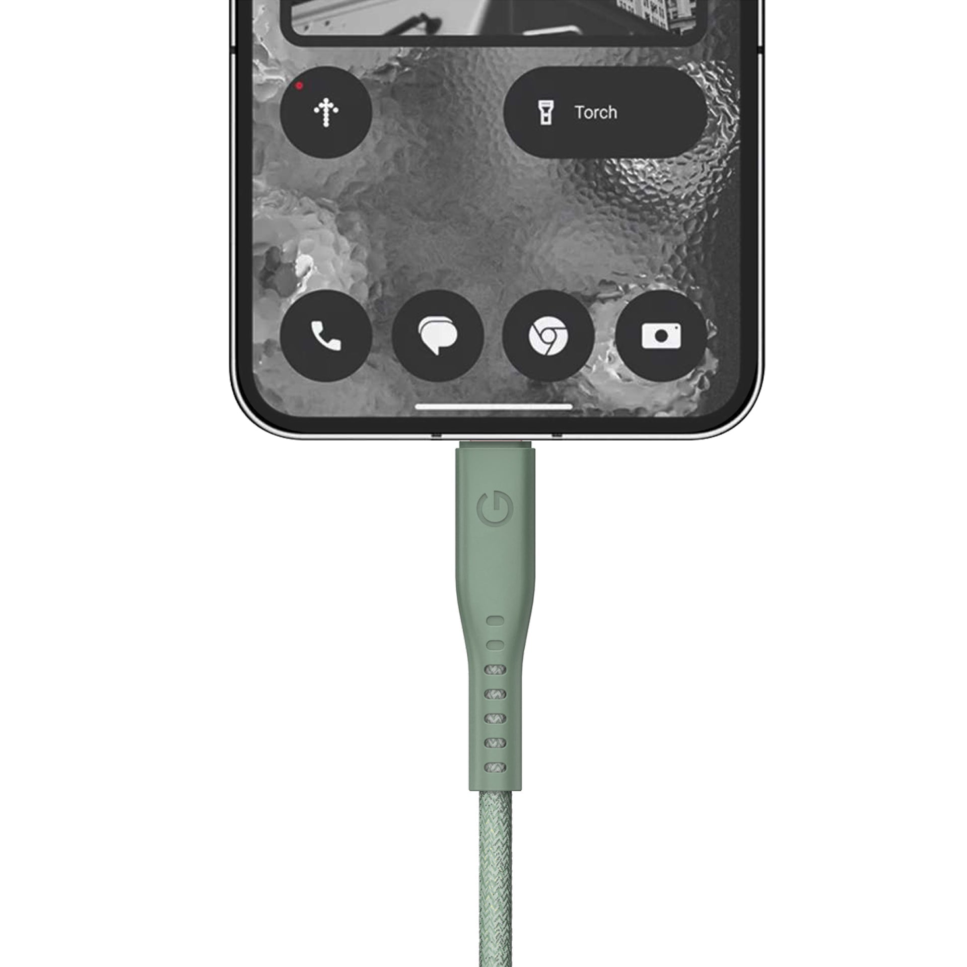 Energea Flow 240W USBC-C 1.5m Cable w Cable Tie (Green)