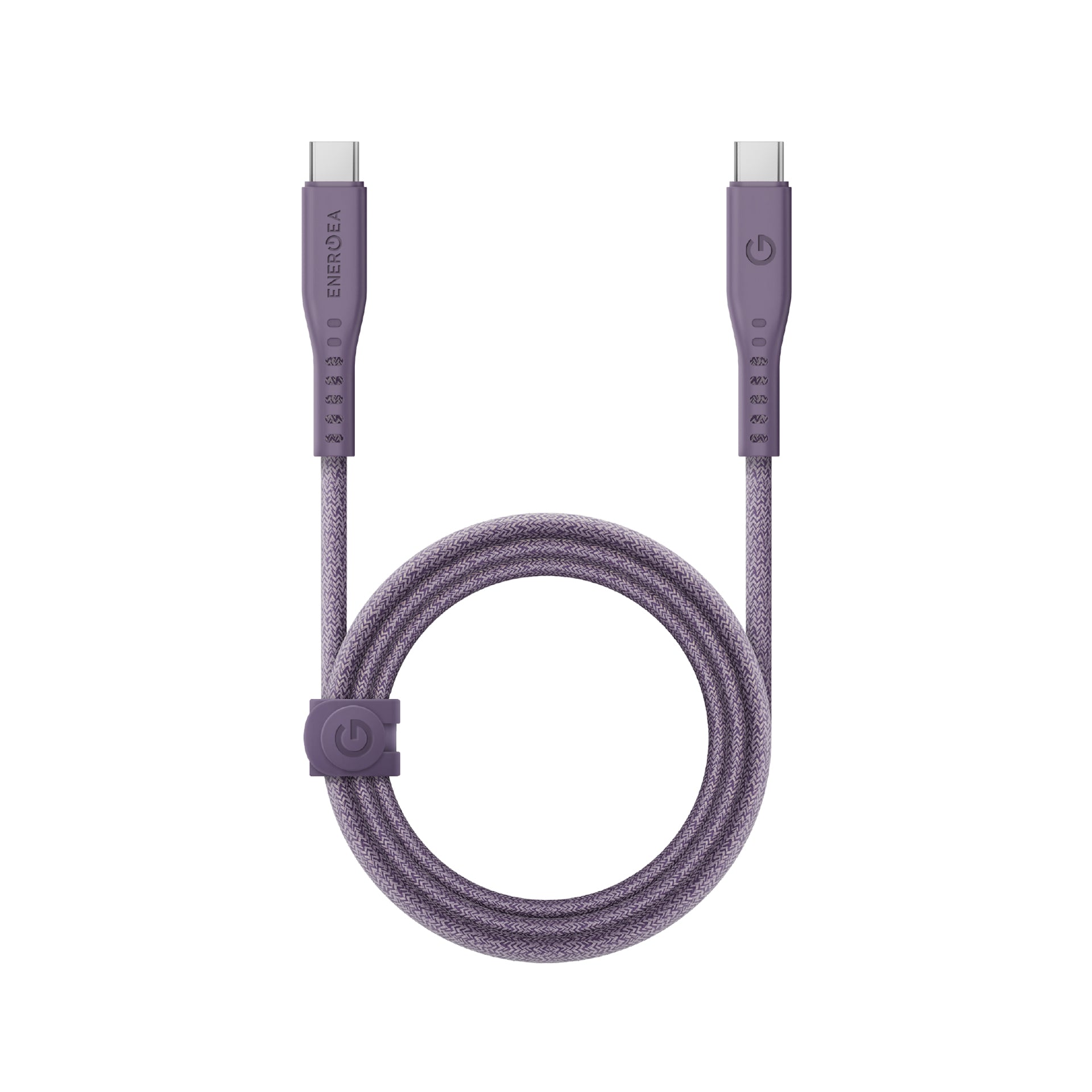 Energea Flow 240W USBC-C 1.5m Cable w Cable Tie (Purple)