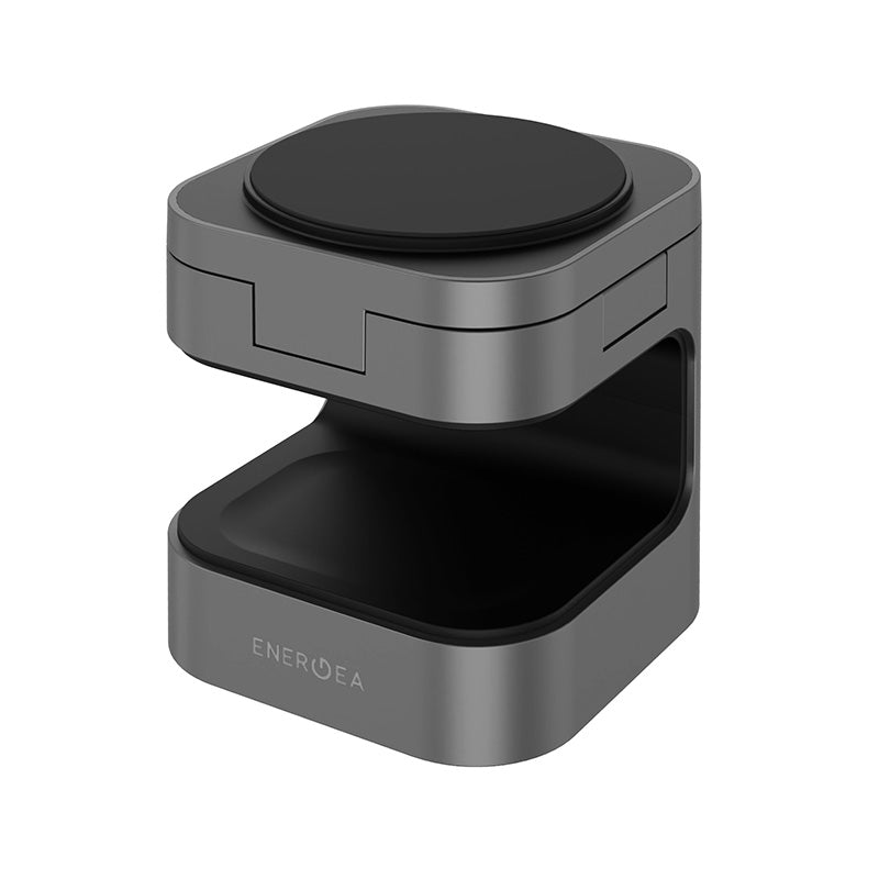 Energea MagCube 3-in-1 Foldable Qi2.0 Magnetic Fast Wireless Charger