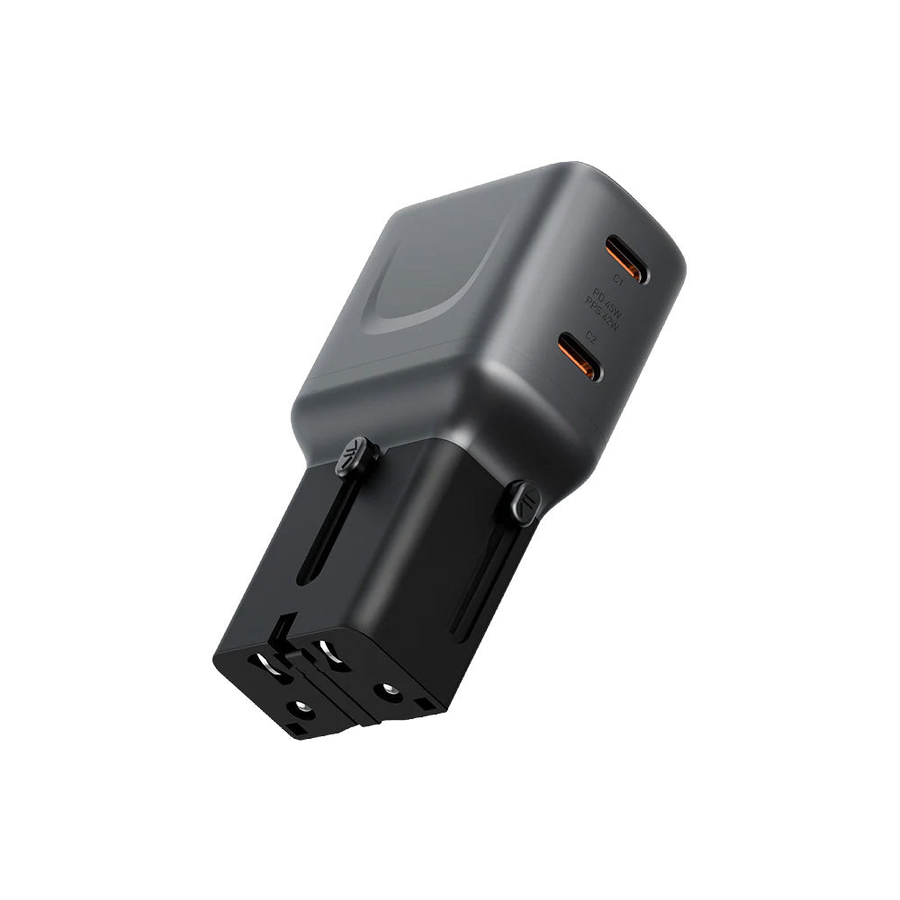 Energea Travelgo 45W Travel Adapter (Gunmetal)
