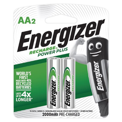 Energizer 1500mAH Rechargeable Batteries (2pcs)