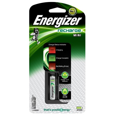 Energizer CH2PC4 Mini Charger with 2pcs NH12 700mAh