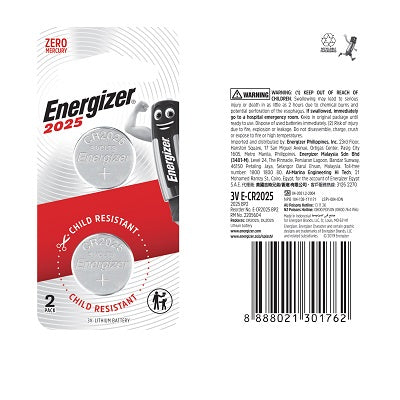 Energizer CR2025 Battery (Lithium Coin)