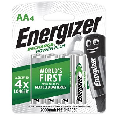 Energizer Power plus NH15 BP4 2000mAH Rechargeable Batteries (4pcs)