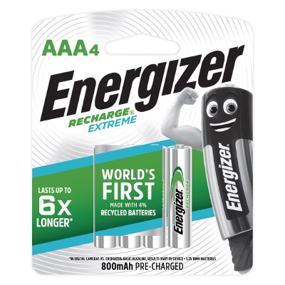 Energizer Recharge Extreme AAA 800mAh (4pcs)