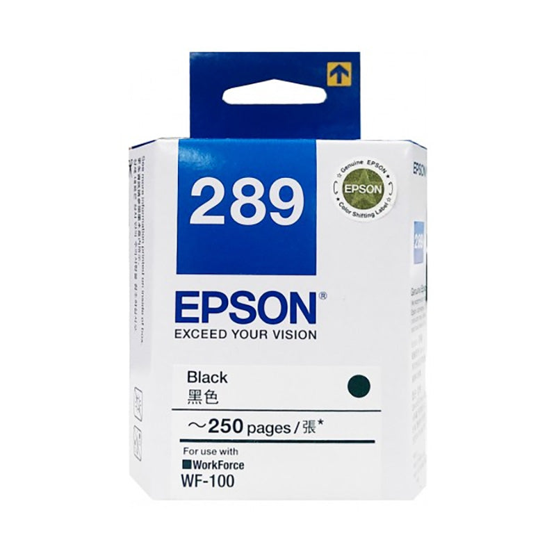 Epson C13T289190 Black Pigment Ink Cartridge for WF-100