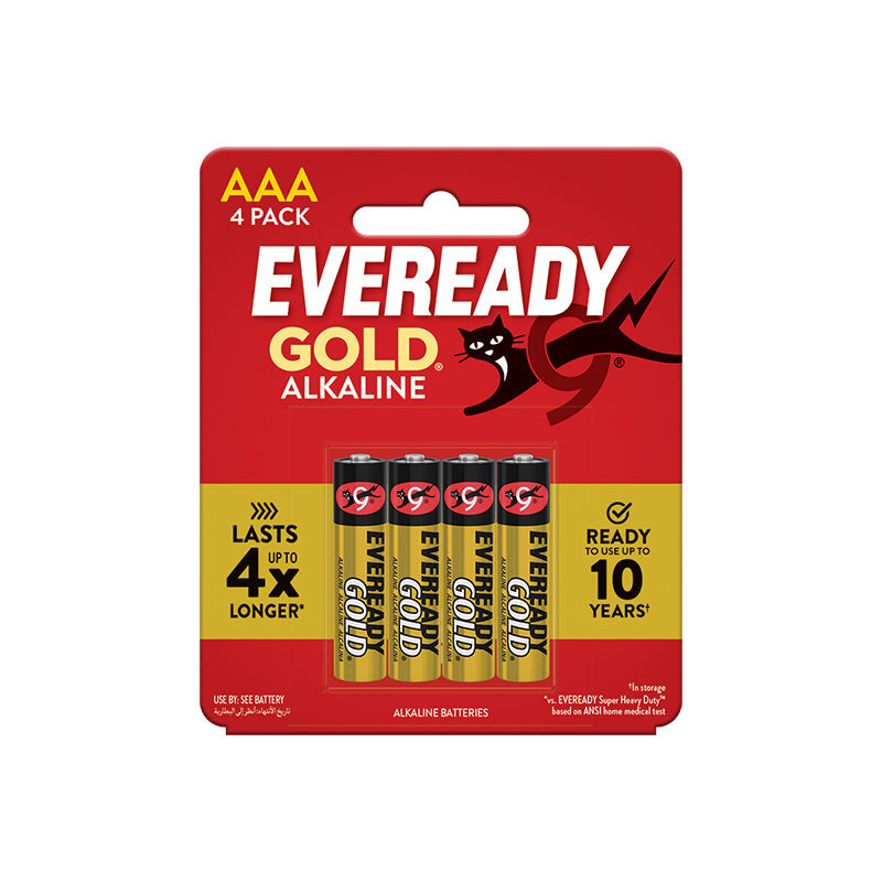 Eveready Gold A92 BP4 AAA Alkaline Battery