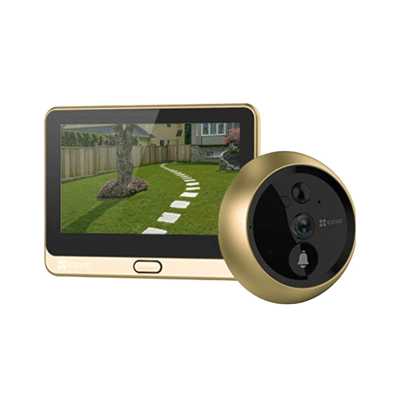 Ezviz DP2C 1080P (2MP) Wire-Free Peephole Doorbell (Gold)