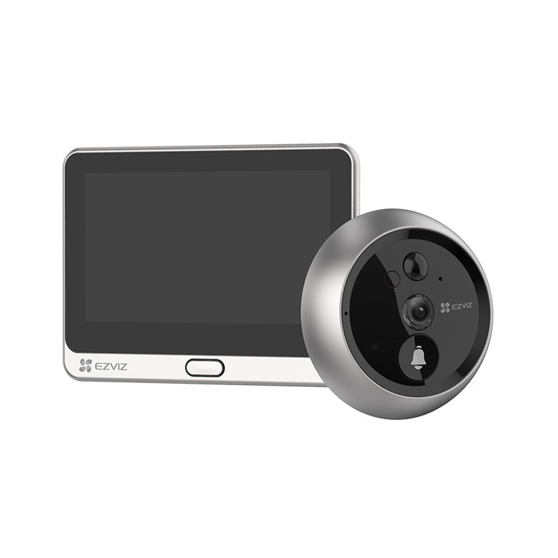 Ezviz DP2C 1080P (2MP) Wire-Free Peephole Doorbell (Silver)