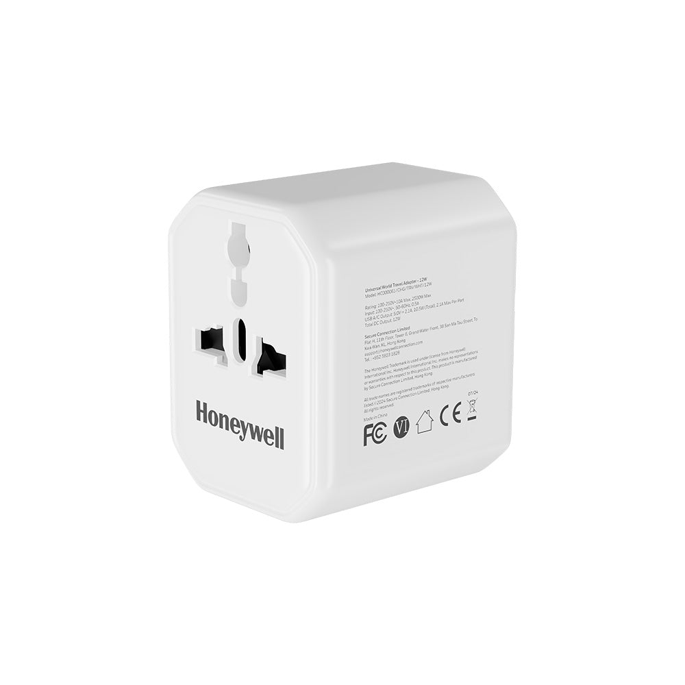 Honeywell Universal World Travel Adapter 12W (White)