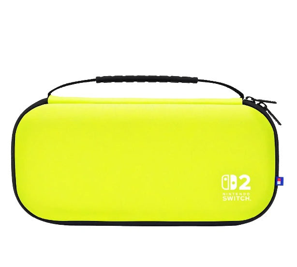 HORI Slim Tough Pouch Plus for Nintendo Switch 2, Lime Yellow