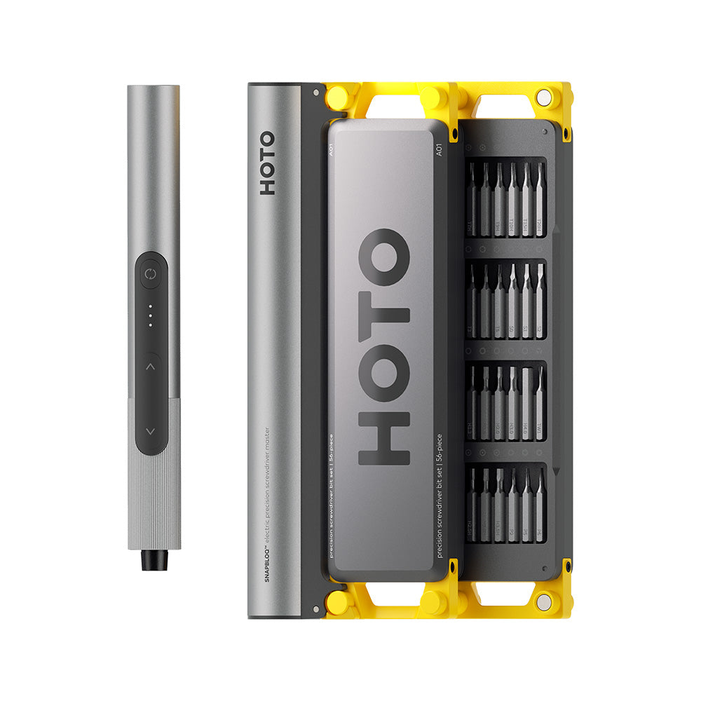 HOTO HFE0025GL SNAPBLOQ™ S-A01 56pcs Electric Precision Screwdriver Master Set