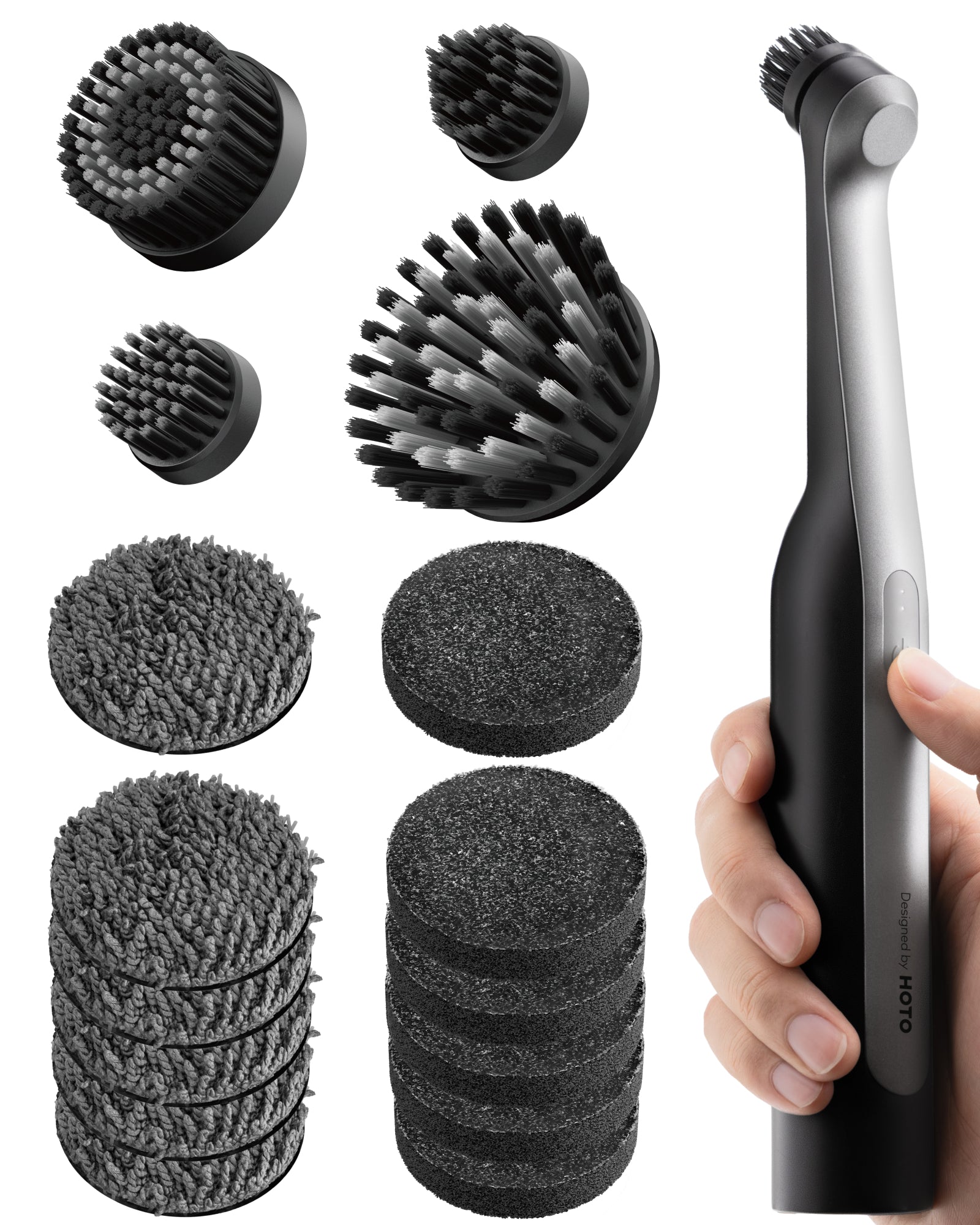 HOTO HOE0023GL Wand 16-Piece Brush Head Variety Kit