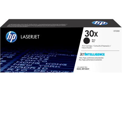 HP 30X Black Original LaserJet Toner Cartridge (CF230X)