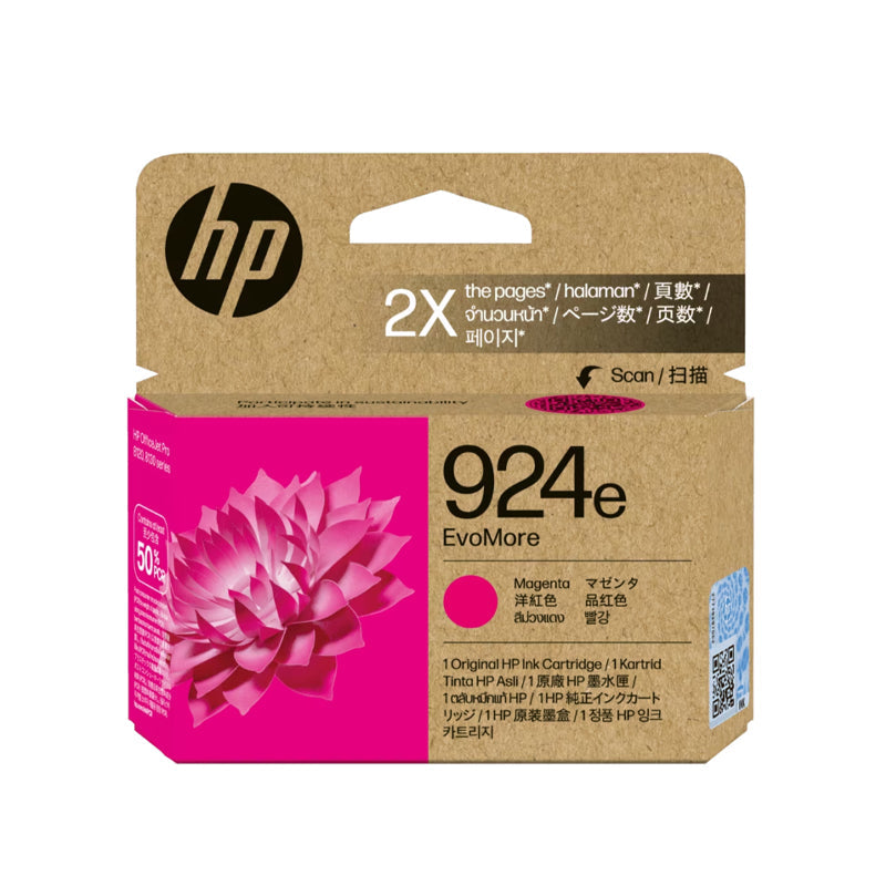 HP 924e Magenta Original Ink Cartridge (4K0U8NA)