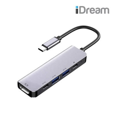 iDream iD5CH2U2C 5-in-1 USB C to HDMI Multiport Adaptor