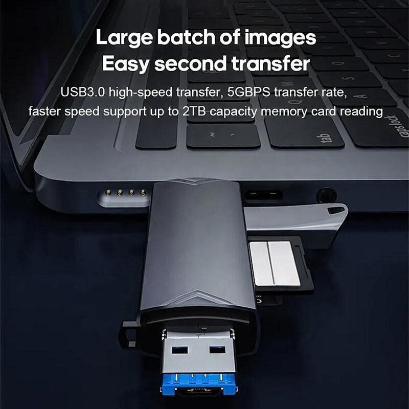 iDream iDOT21SD 3-in-1 OTG Card Reader (Grey)