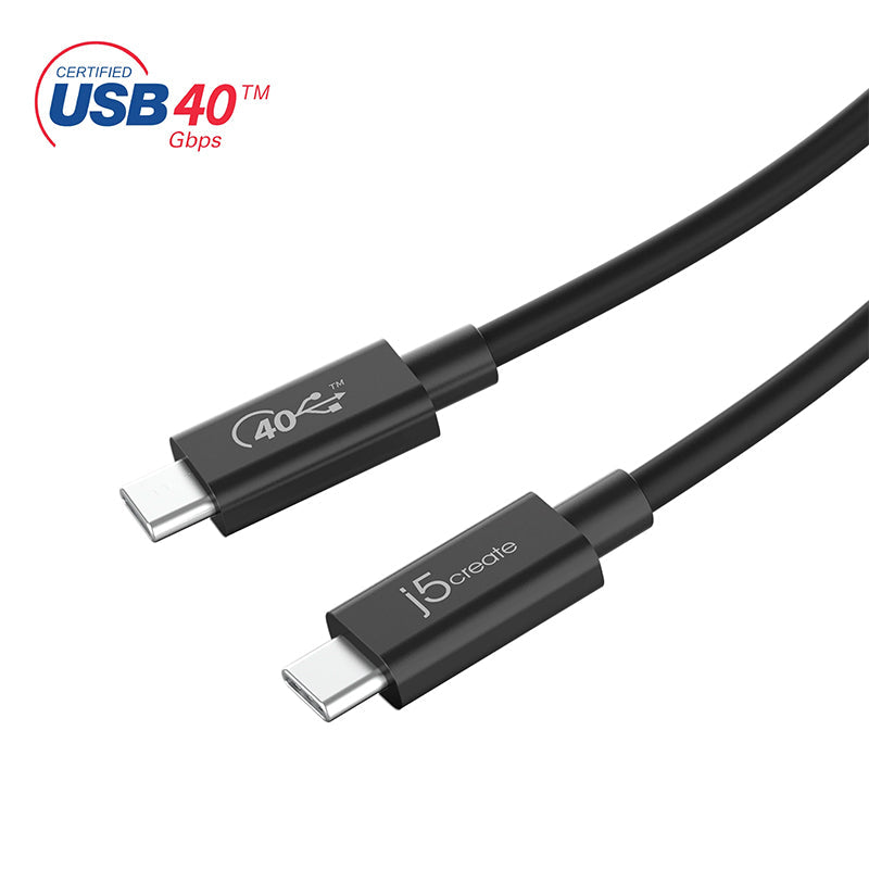 J5Create JUC28L08 USB4® Gen 3 USB-C Cable (80cm)