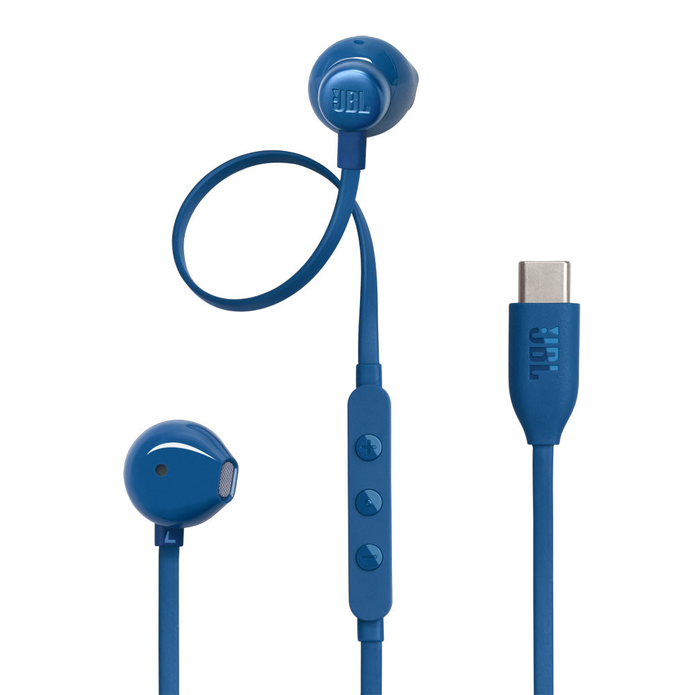 JBL Tune 305C USB-C Earbuds Blue