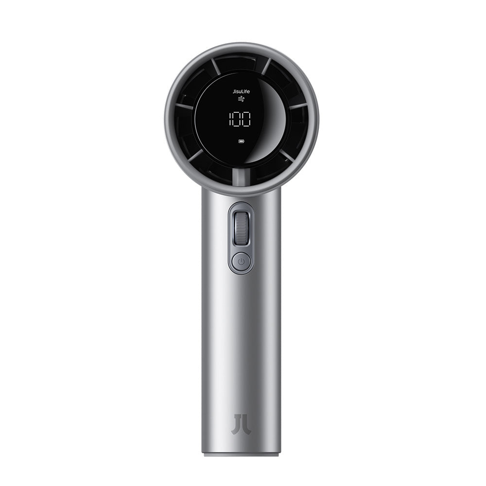 Jisulife Pro1S-Titanium Silver Handheld USB Fan (2026)