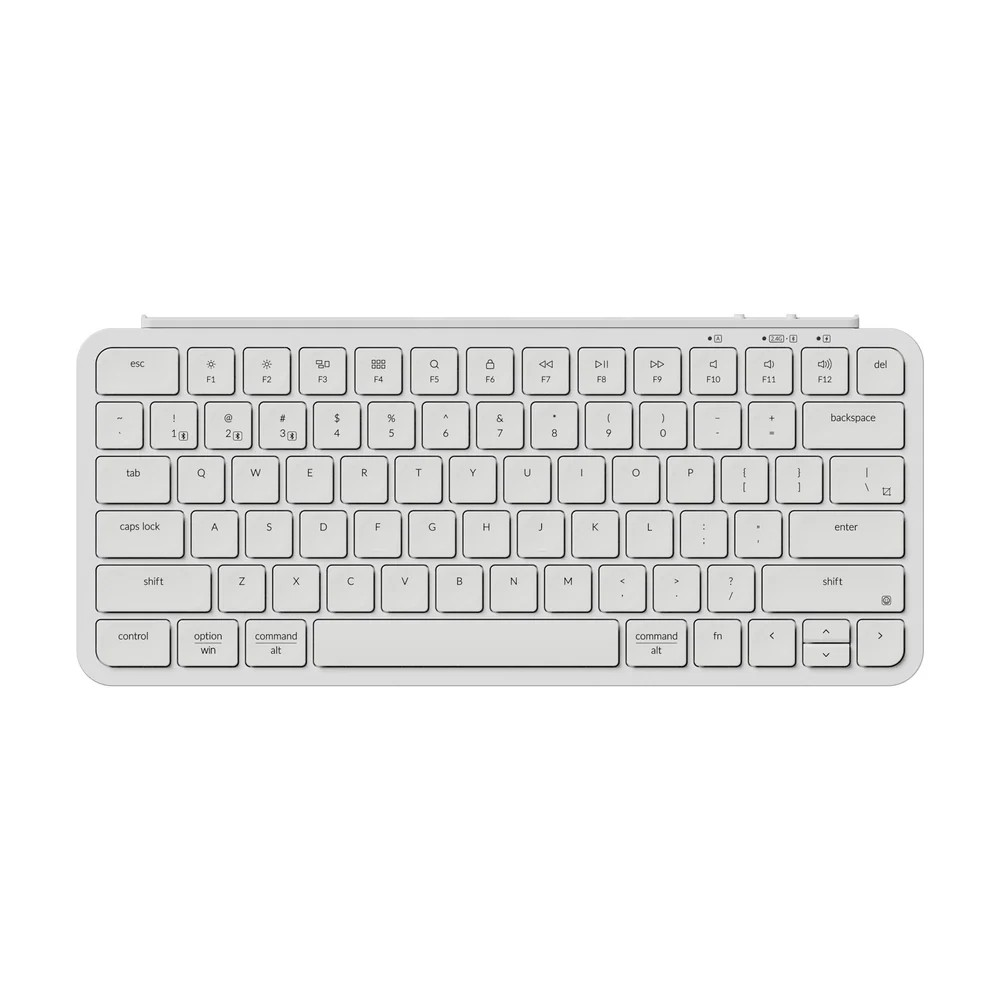 Keychron B1 Pro (B1P-K8) Ultra-Slim Wireless Keyboard (White)