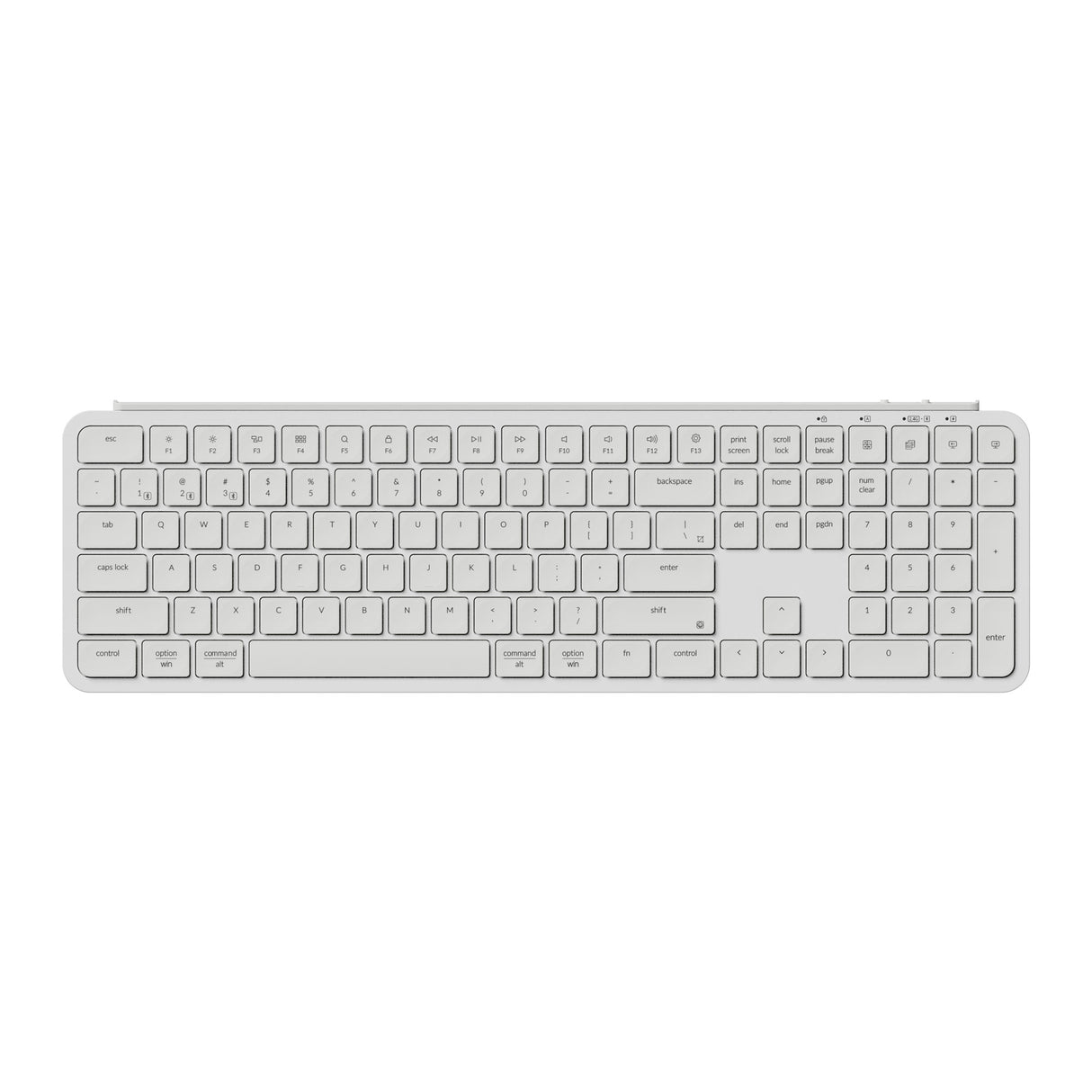 Keychron B6 Pro (B6P-K8) Ultra-Slim Wireless Keyboard (White)