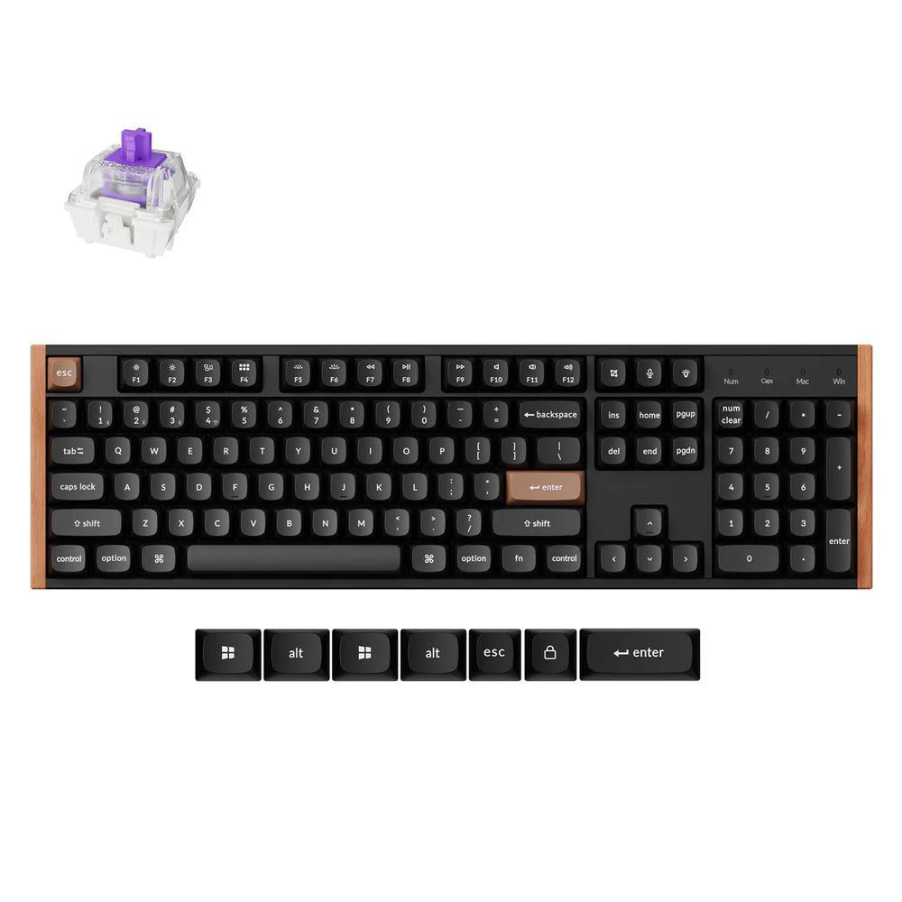 Keychron K10 HE Wireless Magnetic Switch Custom Keyboard (K10H-F1 Special Edition Black)