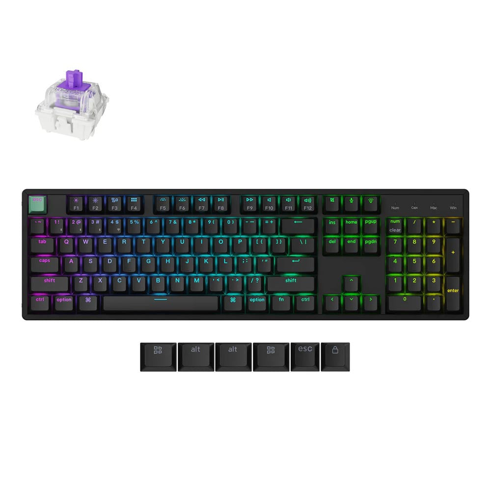 Keychron K10 HE Wireless Magnetic Switch Custom Keyboard (K10H-J1 Black)