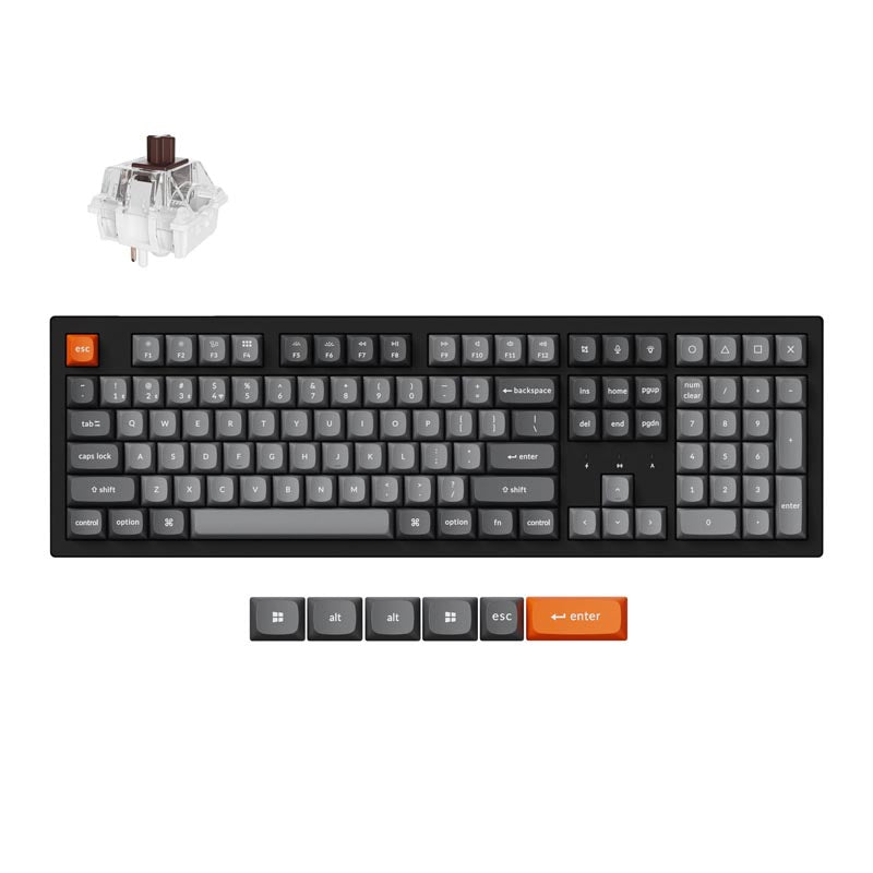 Keychron K10 Max (K10M-H3) Wireless Mechanical Keyboard (Brown Switch)