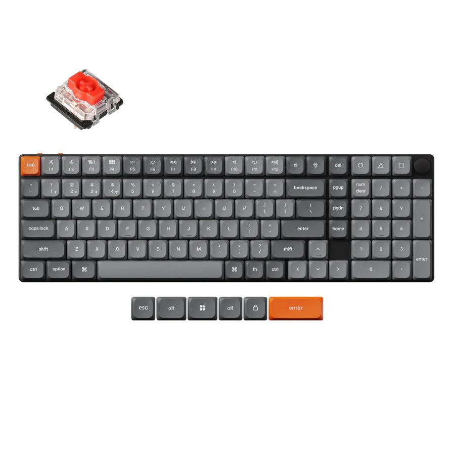 Keychron K17 Max (K17M-H1) Wireless Mechanical Keyboard Red Switch