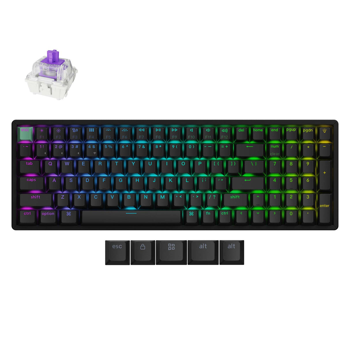Keychron K4 HE (K4H-J1) Wireless Magnetic Switch Custom Keyboard (Black)
